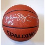 Julius Erving signed Spalding Official Game Day NBA Basketball JSA Authenticated